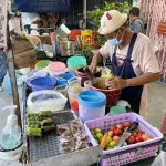 Som tum papaya salad street food Bangkok