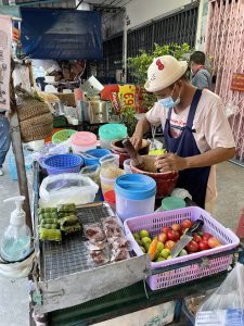 Som tum papaya salad street food Bangkok