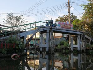Bridge over canal Bangkok